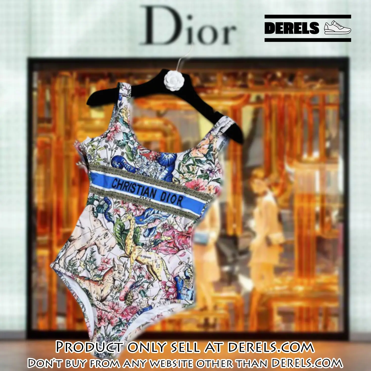 Christian dior swimwear beachwear one piece swimsuit osw1046 dr3415982